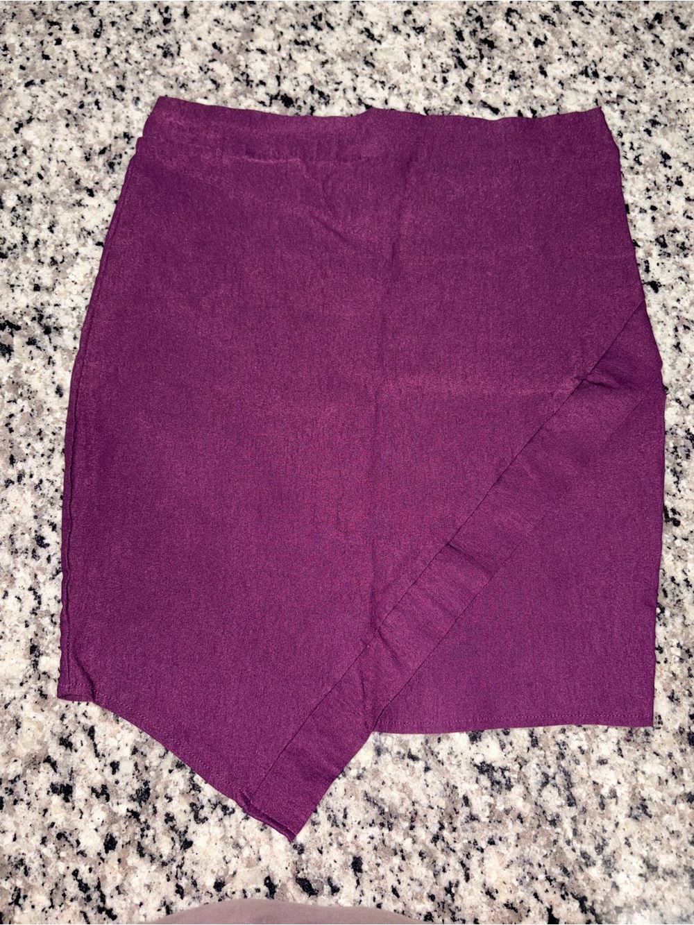 Asymmetrical Purple Skirt